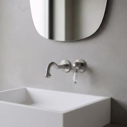 Mezclador PB Nostalgic Monomando de lavabo caño Vintage 21cm acero inoxidable