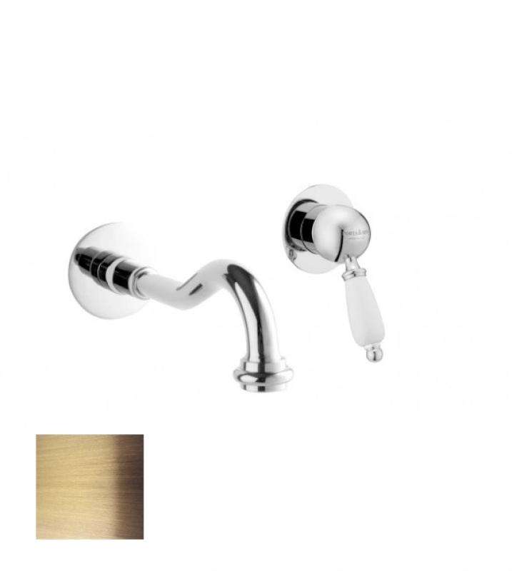 Mezclador PB Nostalgic Monomando empotrado de lavabo Caño Vintage 21cm en color Bronce