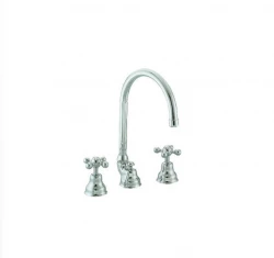 Mezclador Cisal Arcana para lavabo cerámico de 3 orificios color bronce AC00106027