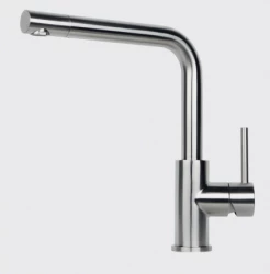 Grifo de cocina Reginox Somo de acero inoxidable con caño giratorio completo de acero inoxidable satinado R34569