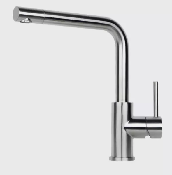 Grifo de cocina Reginox Somo de acero inoxidable con caño giratorio completo de acero inoxidable satinado R34569