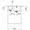 Franke Mythos MYX 160.34.16 BR anderhalve rvs spoelbak onderbouw 16+34cm 1208953667