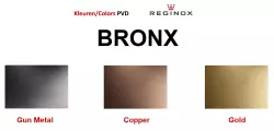 Fregadero Reginox New York PVD comfort de acero inoxidable color cobre PVD Copper 40x40 enrasado, bajo encimera y sobre encimera 1208953781