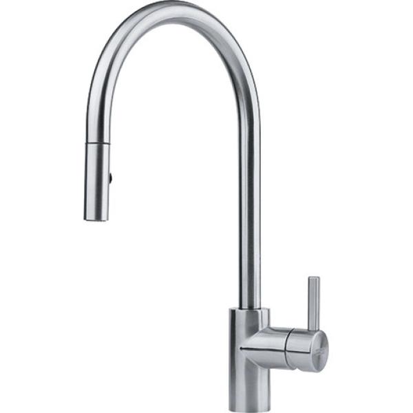 Grifo de cocina Franke Eos Neo con caño extraíble y función spray acero inoxidable 115.0590.045