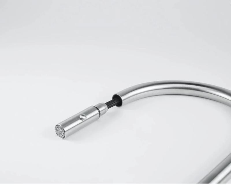 Grifo de cocina Franke Eos Neo con caño extraíble y función spray acero inoxidable 115.0590.045