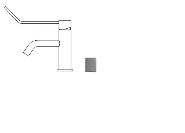 Grifo de lavabo Waterevolution Flow incluido tapón click acero inoxidable T111IE