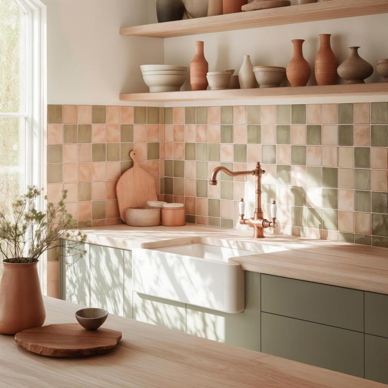 Grifo de cocina PB Nostalgic classic country Cobre con palancas blancas 1208953914