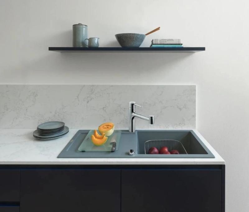 Grifo de cocina Franke Centro cromado con rociador extraíble 115.0600.131