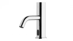 Grifo de lavabo electrónico Waterevolution Flow infrarrojos alimentado por pilas cromado T110E01