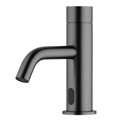 Grifo electrónico Waterevolution Flow para lavabo con funcionamiento por infrarrojos y alimentación por pilas Gris PlomoT110EGME