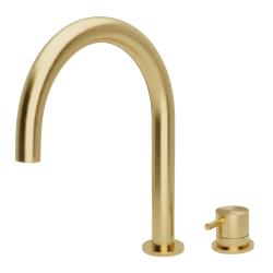 Grifo Waterevolution Flow de 2 orificios para lavabo latón satinado T1121ULE