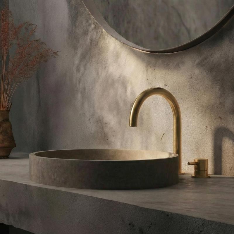 Grifo Waterevolution Flow de 2 orificios para lavabo latón satinado T1121ULE