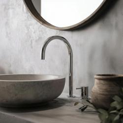 Grifo Waterevolution Flow de 2 orificios para lavabo cromado con caño bajo U 213mm T1122U01