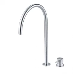 Grifo Waterevolution Flow de 2 orificios, acero inoxidable, con caño alto U 213 mm T1121UIE