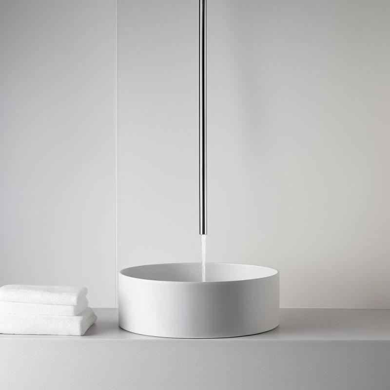 Grifo Waterevolution Flow de techo para lavabo caño completo acero inoxidable T1678IE