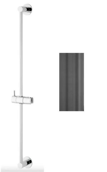 Barra deslizante Waterevolution Flow 800mm PVD Gris Plomo T1660GME