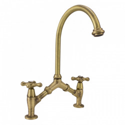 Grifo de cocina PB Classic Nostalgic clásico Bronce con distancia entre centros variable 2 orificios 18-25cm 1208954352