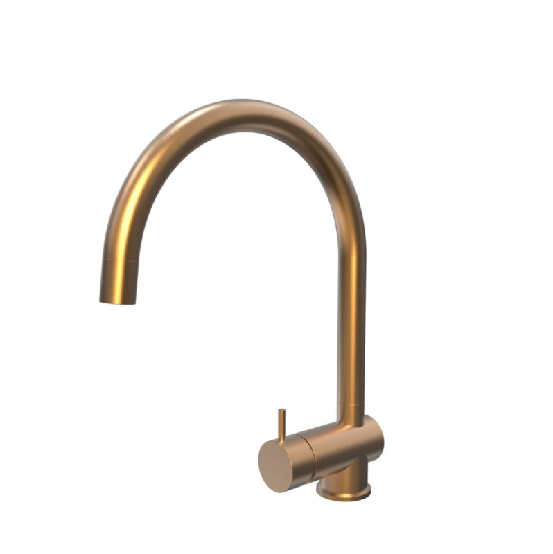 Grifo monomando de cocina Waterrevolution Flow PVD cobre cepillado con caño extraíble T155CPE