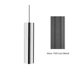 Escobillero Waterevolution Deep vertical PVD Gris plomo A240GME  Color: PVD Gris plomo  Material: acero inoxidable  Independiente Altura 400 mm Diámetro 70 mm