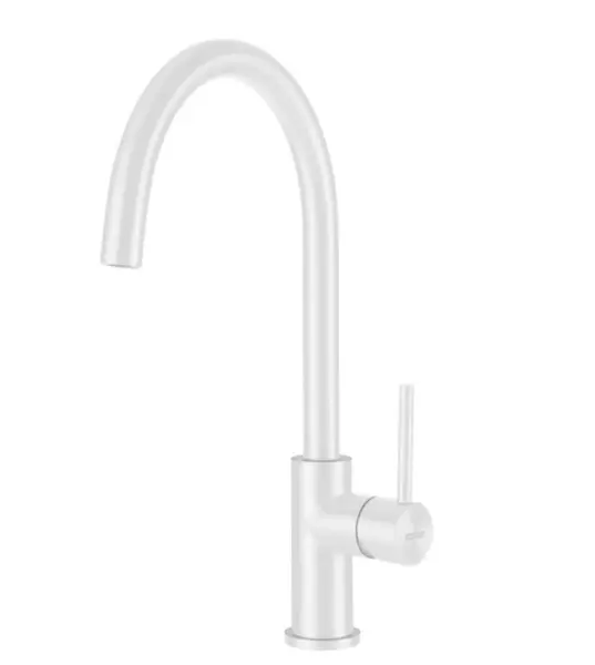 Grifo de cocina Lorreine Mersey White con caño giratorio blanco mate 1208954607