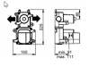 SB 316 AESTHETICS Round Inbouw thermostaatkraan met 2 uitgangen / stop-omstelkraan volledig RVS 1208954901