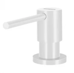 Dispensador de jabón Lorreine Dender empotrable acero inoxidable completo blanco mate 1208955081