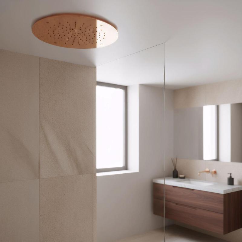 Ducha efecto lluvia SB Round Temptation empotrada 50 cm PVD color cobre 1208955808