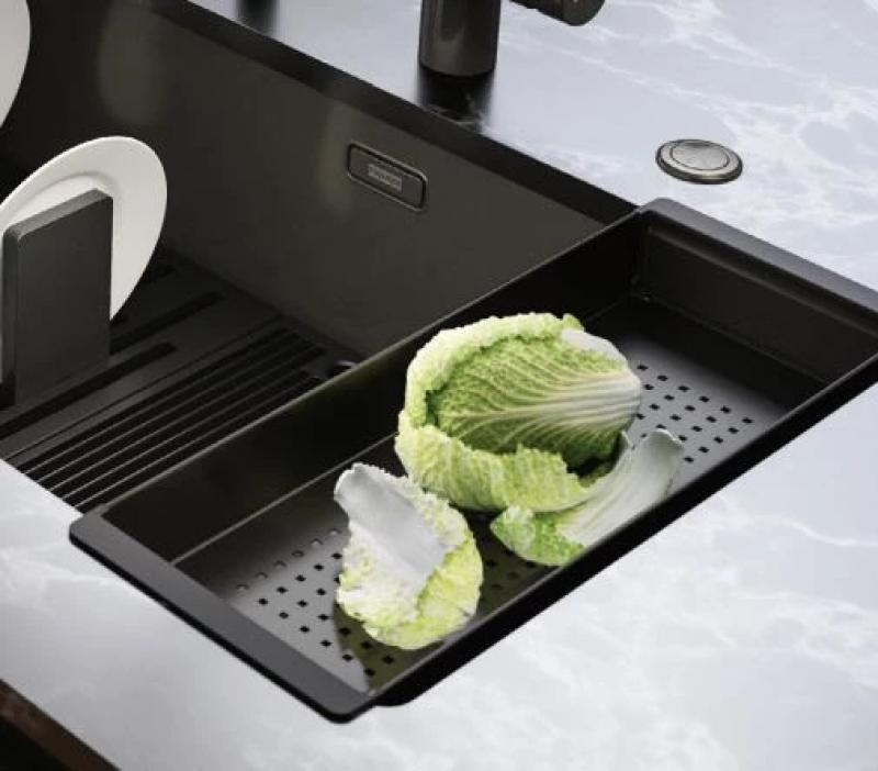 Bandeja para residuos Franke Mythos Masterpiece PVD gris plomo 112.0655.239