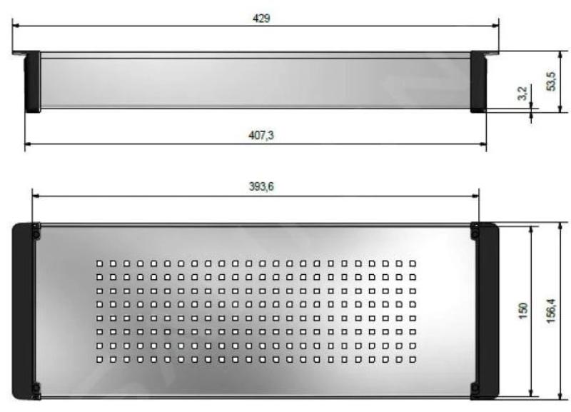 Bandeja Franke Cube 2.0 acero inoxidable 429x156mm edición limitada 112.0394.981