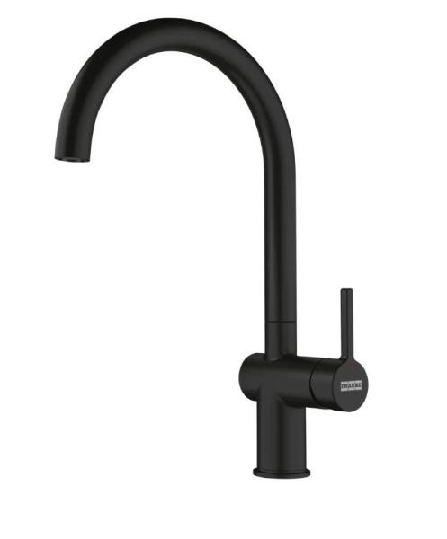 Grifo de cocina Franke Active J negro mate con caño giratorio 115.0653.398