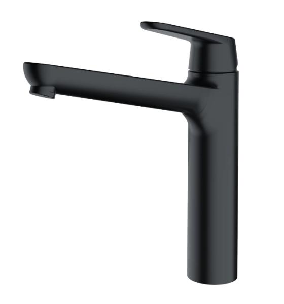 Grifo de cocina Franke Lift negro mate con caño giratorio 115.0621.667