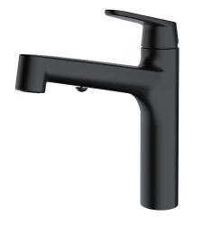 Grifo de cocina Franke Lift negro mate con rociador extraíble 115.0621.670