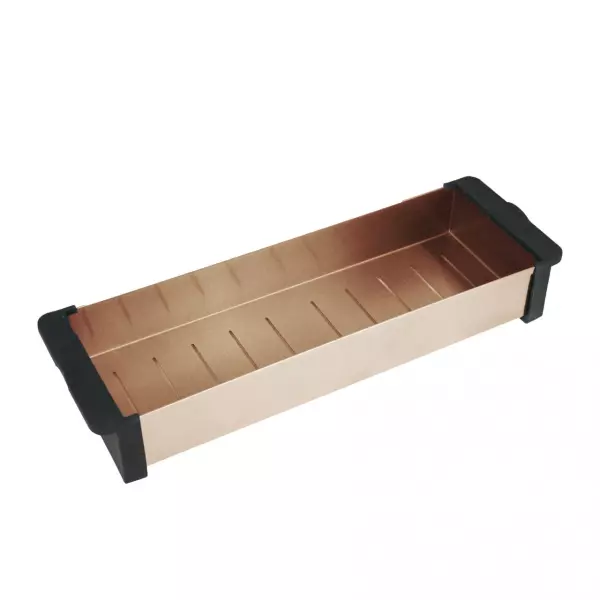 Bandeja para residuos Caressi CACSCO PVD color cobre para fregadero de 40cm de longitu