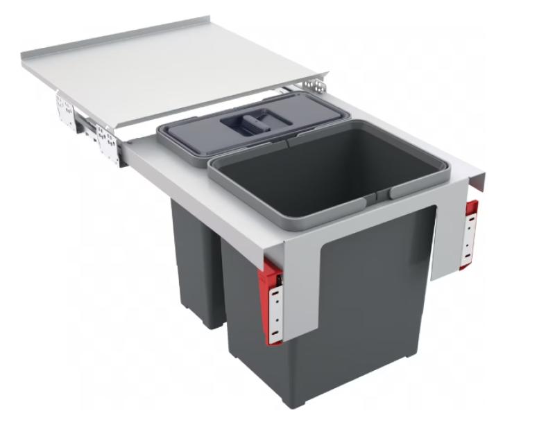 Cubo de basura empotrable Franke Sorter Garbo 45-2 1 x 12 y 1 x 18 litros 121.0200.692