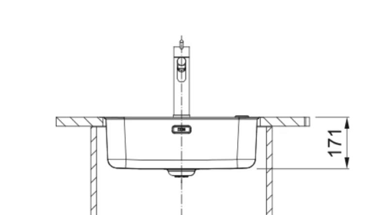 Fregadero Franke Smart SRX 210.50 T de acero inoxidable 50x40 para montaje enrasado, bajo encimera y sobre encimera 127.0688.777