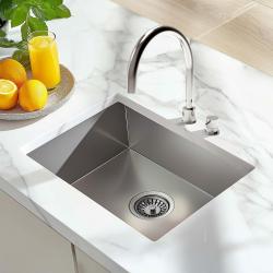 Grifo de cocina de 2 agujeros Waterevolution Flow acero inoxidable T151IE