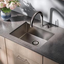 Grifo de cocina  Waterevolution Flow de 2 agujeros  Gris plomo PVD T151GME