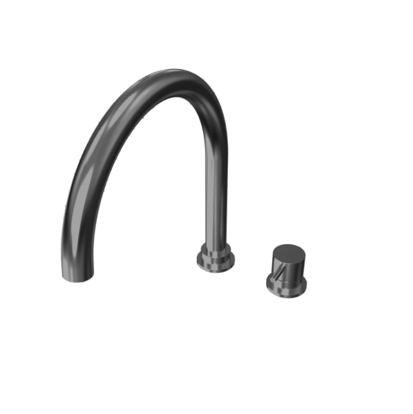 Grifo de cocina  Waterevolution Flow de 2 agujeros  Gris plomo PVD T151GME