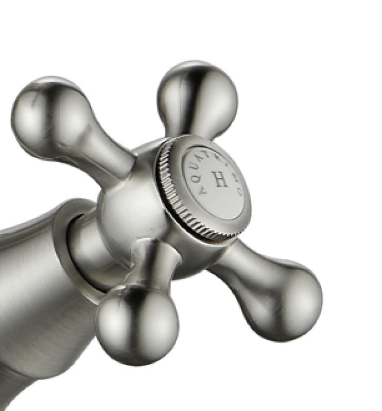 Grifo de cocina clásico AquaTrimo Windsor con caño acodado acero inoxidable 21WS7531NM