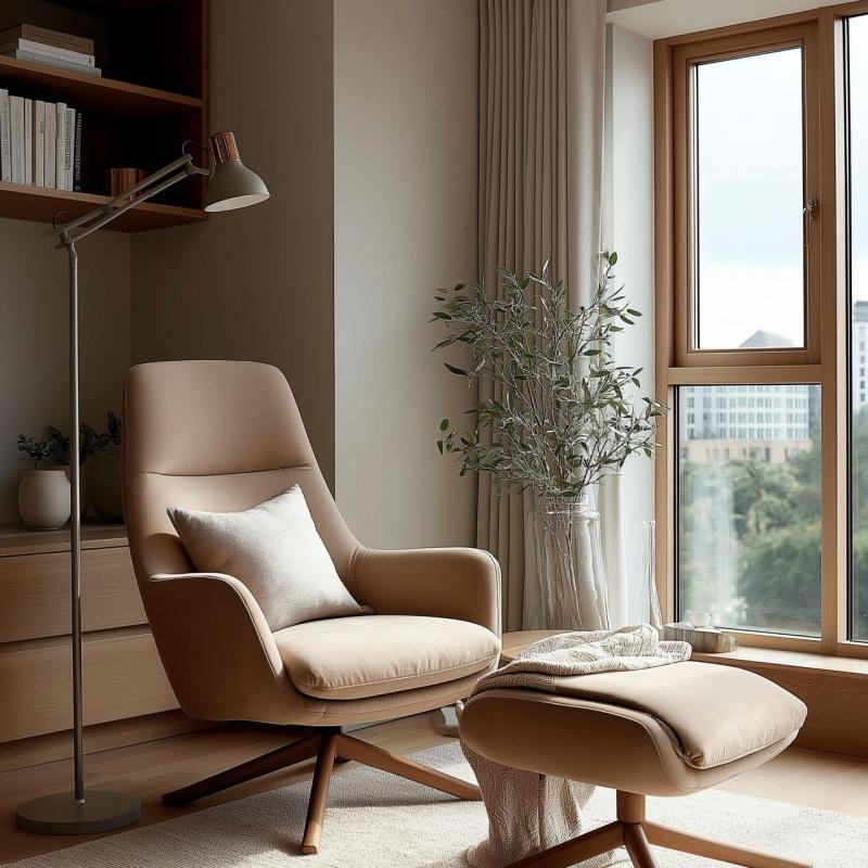 Lámpara de pie Decor Artemia color gris brazo largo metálico diámetro 16,5 cm 2300