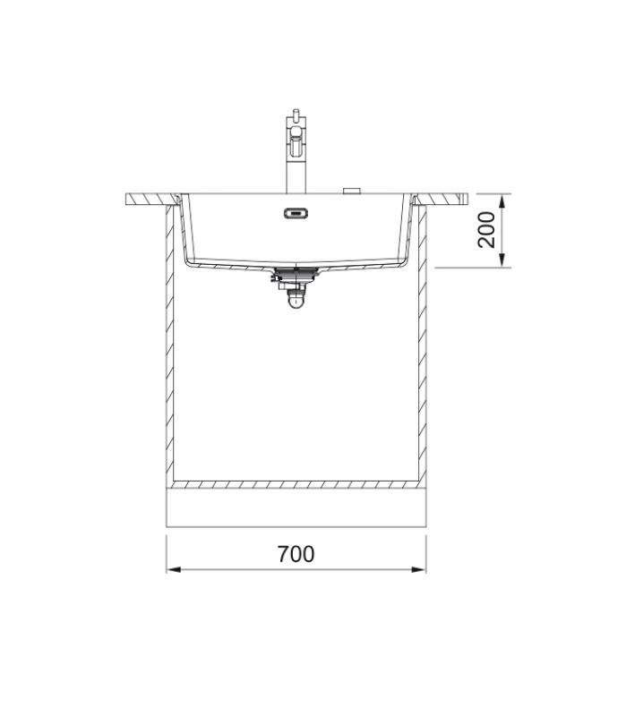 Franke Maris MRG 210-62 Fragranite mate negro fregadero de instalación plana