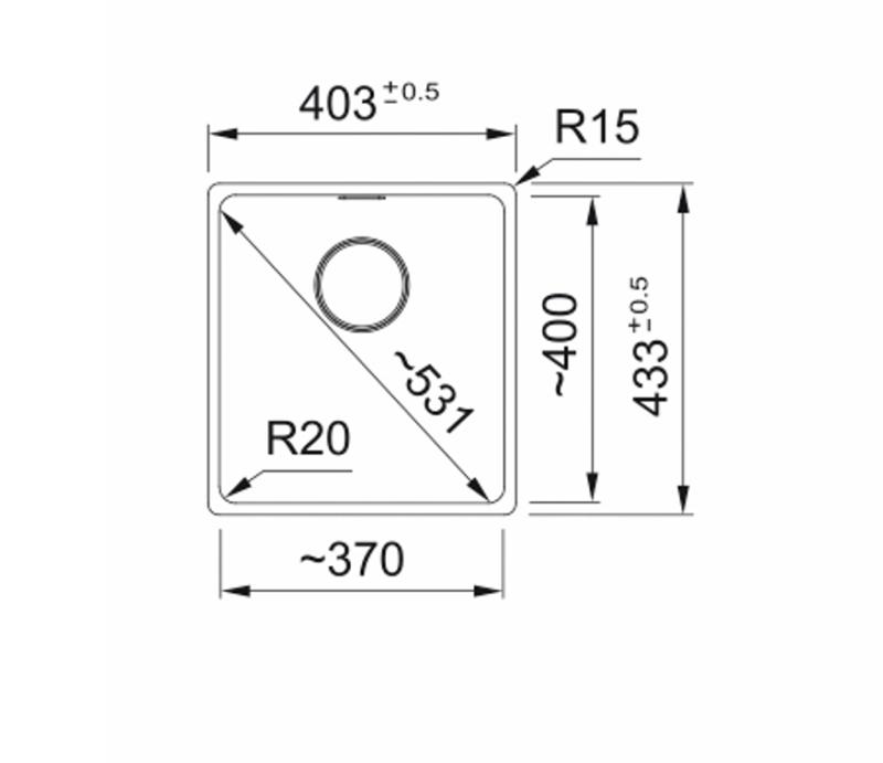 Franke Maris MRG 210-37 Fragranite acabado mate negro fregadero de instalación plana