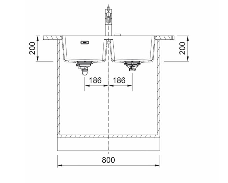 Franke Maris MRG 120-35-35 Fragranite ónix doble fregadero de submontaje