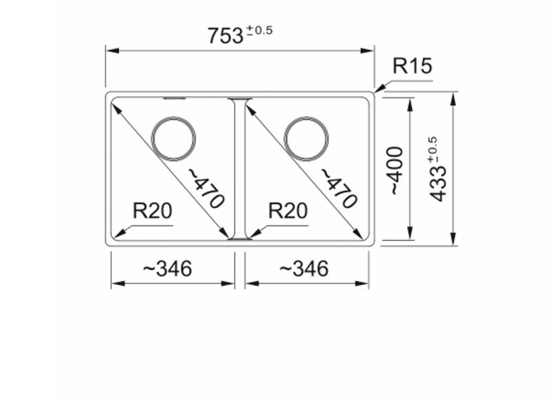 Franke Maris MRG 220-35-35 Fragranite ónix doble fregadero empotrado