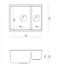 Quadri Newport II zwart dubbele spoelbak graniet opbouw spoelbak 1208957861