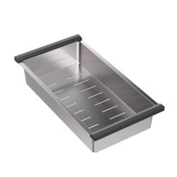 Bandeja recogegotas Quadri de acero inoxidable 38x20cm para fregaderos Durham 1208957910