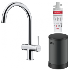 Franke Maris Water Hub 4L Boiler 3-en-1 con Grifo Electrónico de Agua Hirviendo Touch Cromo con Bypass de Waterhub 1208957947