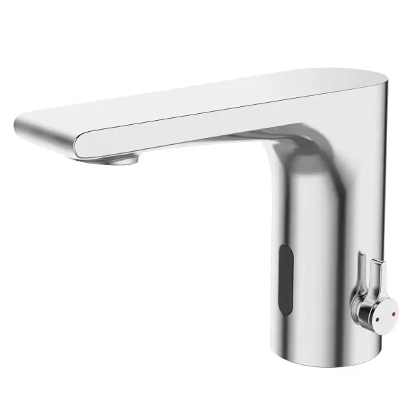 Grifo Aquadesign Sensor electrónico para lavabo alimentado por batería o red eléctrica cromo 1208958186