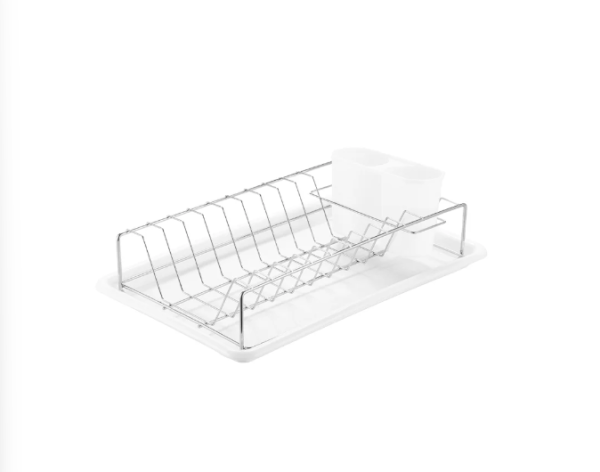 EPKA Dish cromo/blanco secador de platos acero 38x10x25cm 1208958240