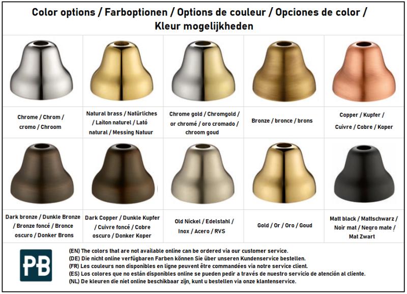 Barra deslizante PB classic regulable con soporte bronce 1208958354